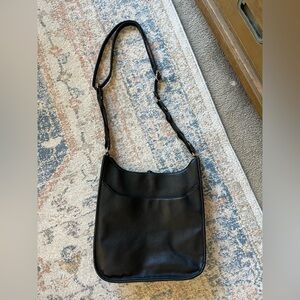 Black Leather Shoulder Bag